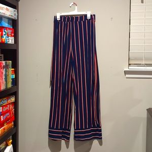 Striped dress pants